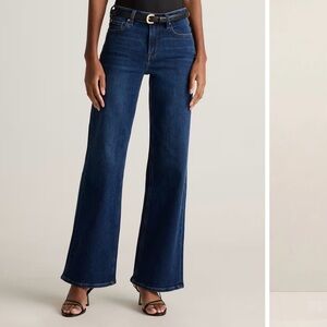 Quince Dark Blue Flare Jeans